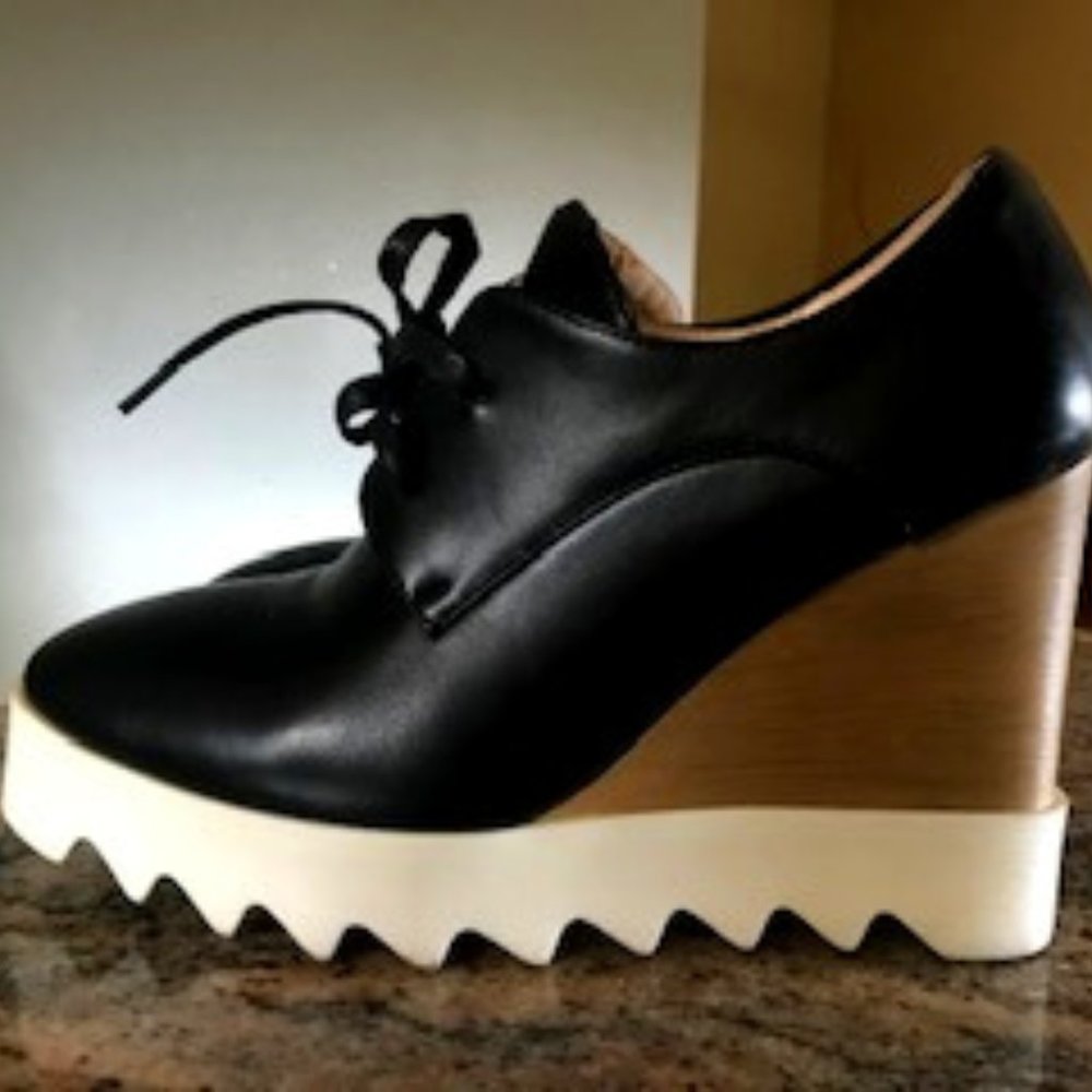 Lace-up Platform Wedge Shoes